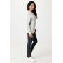 IQONIQ Etosha lichtgewicht gerecycled katoen sweater, light heather grey (S)