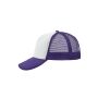 5 Panel Polyester Mesh Cap white/lilac one size