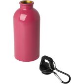 Oregon 400 ml RCS gecertificeerde enkelwandige roestvrijstalen waterfles met karabijnhaak - Magenta
