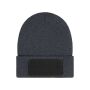Beanie with Patch (10cm x 5cm) - Thinsulate dark-grey-melange