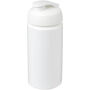 Baseline® Plus grip 500 ml sportfles met flipcapdeksel - Wit