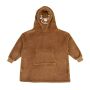 Kids Character Cushion Hooded Blanket, Brown Teddy, 2-4, Brand Lab