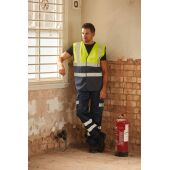 Tweekleurig veiligheidshesje Hi Vis Yellow / Black M