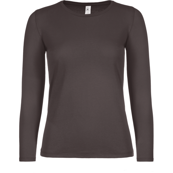 #E150 Ladies' T-shirt long sleeves Bear Brown XXL #E150 Ladies' T-shirt long sleeves Bear Brown XXL