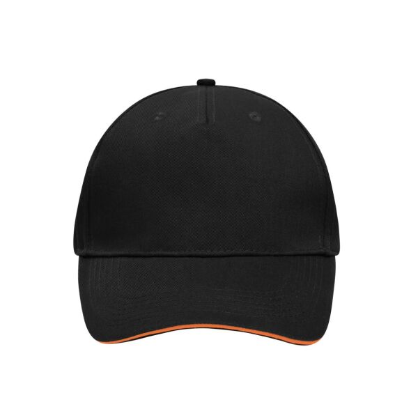 5 Panel Sandwich Cap black/orange one size 5 Panel Sandwich Cap black/orange one size