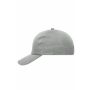 6 Panel Cap Heavy Cotton light grey one size