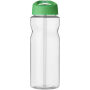 H2O Active® Base 650 ml bidon met fliptuitdeksel - Transparant/Groen