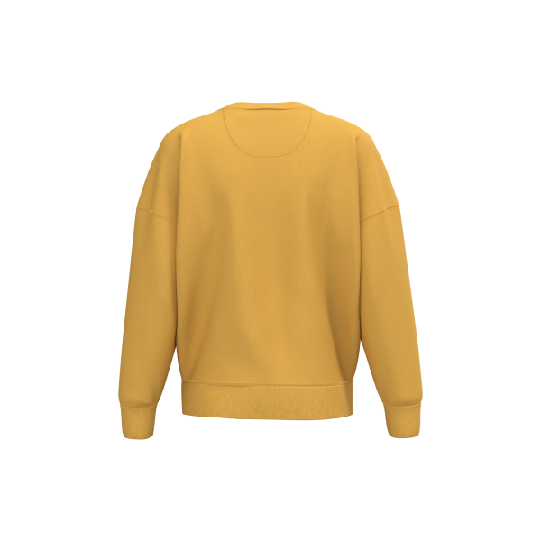 Ecologische dames sweater met ronde hals en afhangende mouwen Sun Yellow XS Ecologische dames sweater met ronde hals en afhangende mouwen Sun Yellow XS