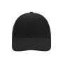 6 Panel Cap Laminated black one size