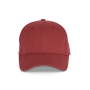 Orlando - 6 panel cap Terracotta Red / Slate Grey One Size Orlando - 6 panel cap Terracotta Red / Slate Grey One Size