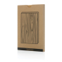 Kavana notitieboek met houtprint A5, bruin