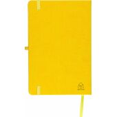 Gerecycled notitieboekje A5 Bloom - geel