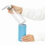 TAKE WELL - Glazen fles blauw, transparant