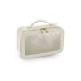 BOUTIQUE CLEAR WINDOW TRAVEL CASE, OYSTER, One size, BAG BASE