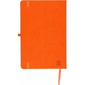 Gerecycled notitieboekje A5 Bloom - oranje