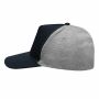 5-panel baseballcap UP TO DATE donkerblauw, grijs