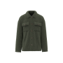 Uniseks sherpa-overshirt met afhangende schouders Forest Khaki XS