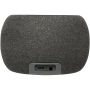 Ecofiber Bluetooth® speaker en draadloos oplaadstation van bamboe/RPET - Naturel/Grijs