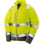 Zacht gewatteerd veiligheidsjack Fluorescent Yellow / Grey 3XL