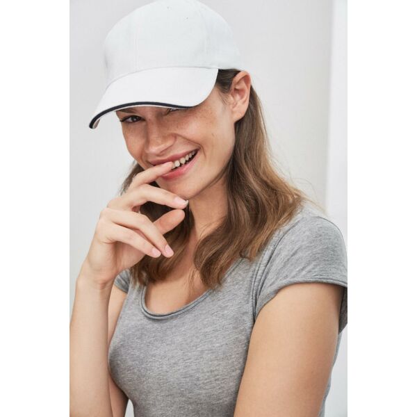 6 Panel Sandwich Cap beige/navy/beige one size 6 Panel Sandwich Cap beige/navy/beige one size