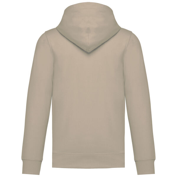 Gerecycleerde sweater met capuchon uniseks Light Sand XS