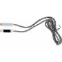 Nylon oplaadkabel Claudia - lichtgrijs