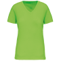Dames-T-shirt BIO150 IC V-hals Lime XS