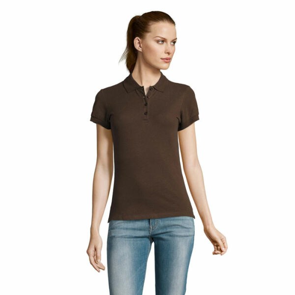 PASSION - PASSION WOMEN'S POLO 170 - XXL - Chocolate PASSION - PASSION WOMEN'S POLO 170 - XXL - Chocolate