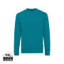 IQONIQ Zion gerecycled katoen sweater, verdigris (XL)