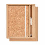 SUBER SET - A5 kurk notitieboek balpen set - Beige