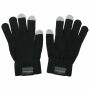 Polyester handschoenen Elena zwart