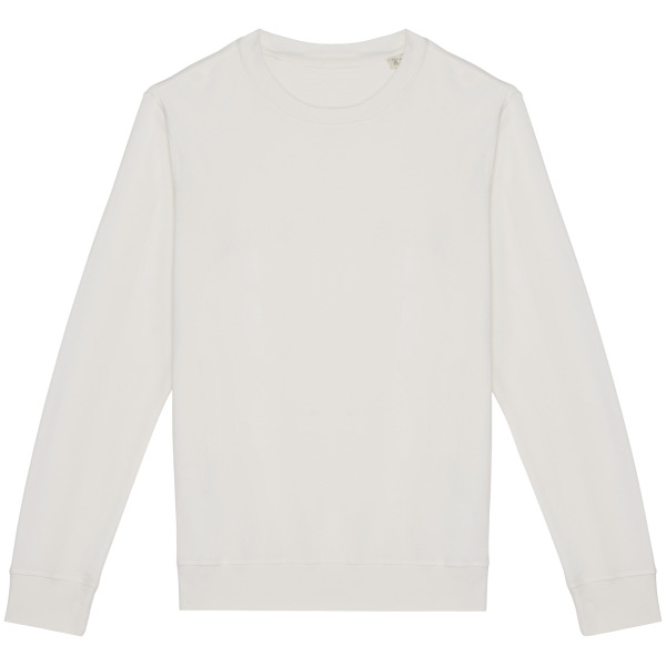 Ecologische uniseks sweater met ronde hals French Terry Washed Ivory S