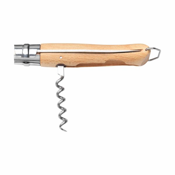 Opinel No 10 Corkscrew Bottle Opener in a sleeve - brown Opinel No 10 Corkscrew Bottle Opener in a sleeve - brown