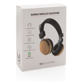 Bamboe draadloze hoofdtelefoon, bruin, zwart