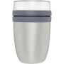 Mepal Ellipse 500+200 ml geïsoleerde lunchpot - Zilver Mepal Ellipse 500+200 ml geïsoleerde lunchpot - Zilver
