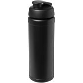 Baseline Rise 750 ml drinkfles met klapdeksel - Zwart/Zwart