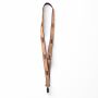 Zeefdruk lanyard van kurk en polyester Zeefdruk lanyard van kurk en polyester