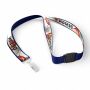 Polyester keycord met gesublimeerde satijnen overlay