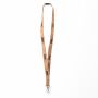 Zeefdruk lanyard van kurk en polyester