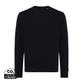 Iqoniq Etosha lichtgewicht gerecycled katoen sweater, zwart (M)