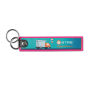 Full color bedrukte sleutelhanger met dubbele metalen ring