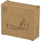 Acrux tabletpowerbank van 10.000 mAh 35 W met ingebouwde Type-C kabel van gerecycled plastic - Zwart