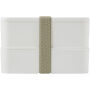 MIYO 700+700 ml dubbellaagse lunchbox - Wit/Wit/Kiezelgrijs