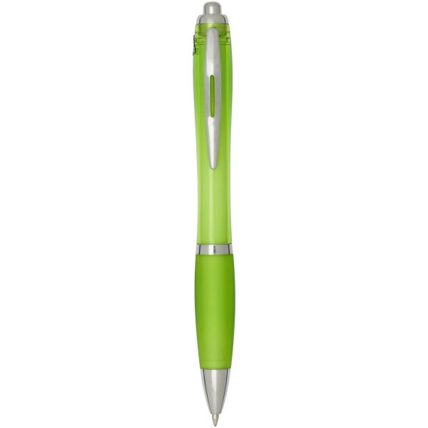 Nash RCS balpen van gerecycled plastic met gekleurde behuizing en grip (zwarte inkt) - Lime Nash RCS balpen van gerecycled plastic met gekleurde behuizing en grip (zwarte inkt) - Lime