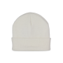 Gerecyclede muts met gebreide omslag White One Size