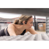 Urban Vitamin Glendale RCS gerecycled plastic hoofdtelefoon, zwart