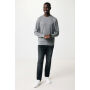 IQONIQ Etosha lichtgewicht gerecycled katoen sweater, light heather anthracite (XXXL)