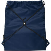 Adventure gerecyclede geïsoleerde tas met trekkoord 9L - Marineblauw