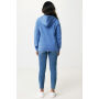 IQONIQ Abisko gerecycled katoen hoodie met rits, heather blue (XXS)