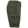 Duurzame verwassen herencargoshort van French Terry Washed Organic Khaki XS